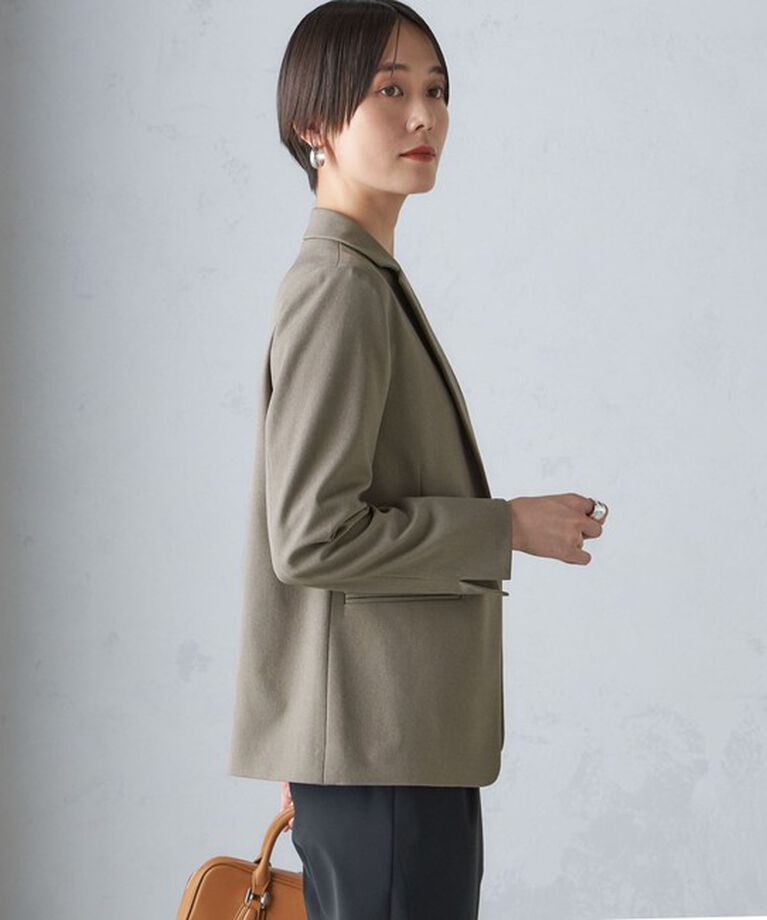 SHIPS for women「〈手洗い可能〉ツイル ストレッチ テーラード ジャケット（セットアップ対応）」|テーラードジャケット|