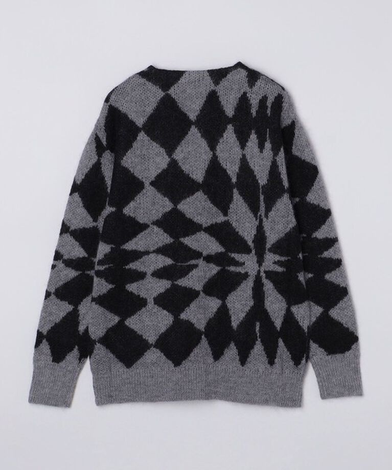 SHIPS「NOMA t.d.: JACQUARD DIAMOND CARDIGAN」|カーディガン|