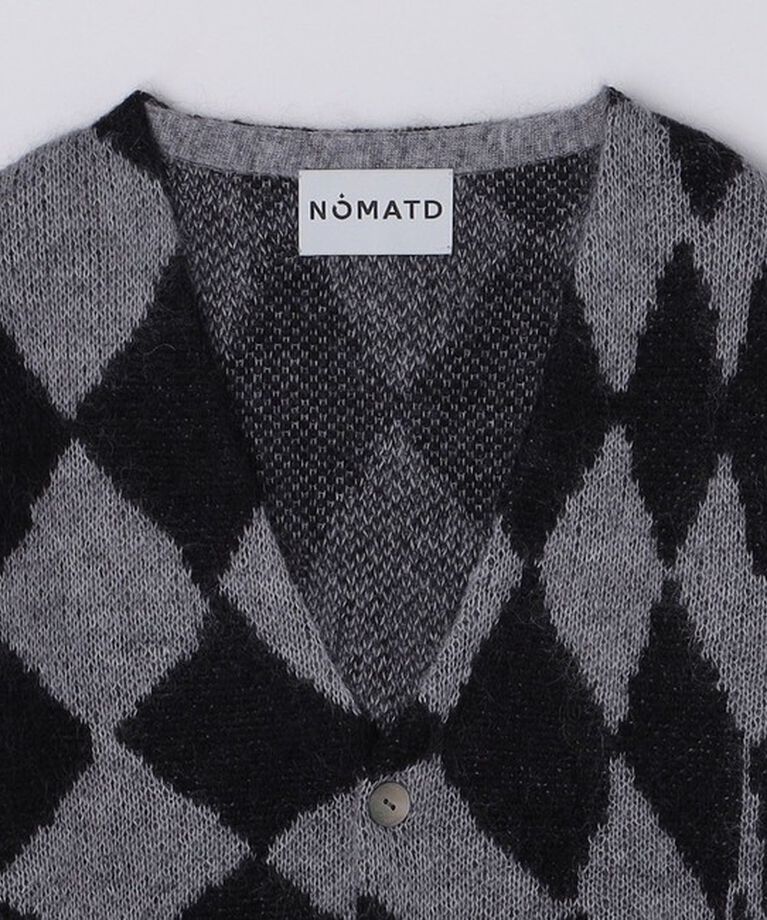 SHIPS「NOMA t.d.: JACQUARD DIAMOND CARDIGAN」|カーディガン|