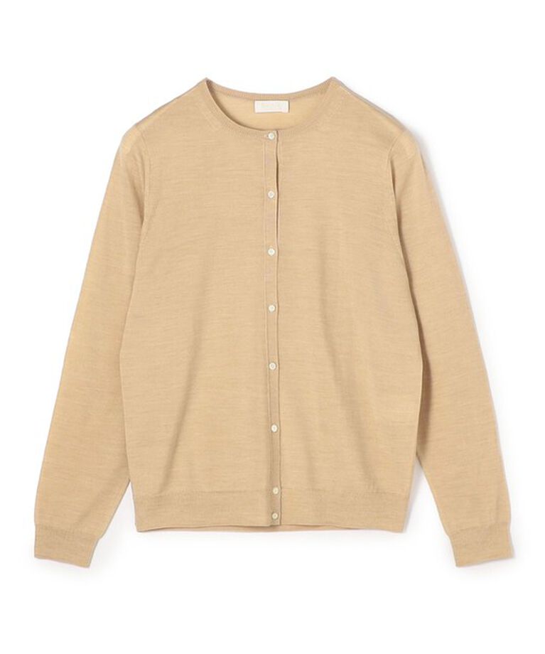 Ballsey「スーパーエクストラファインウール クルーネックカーディガン」|カーディガン|43 ベージュ