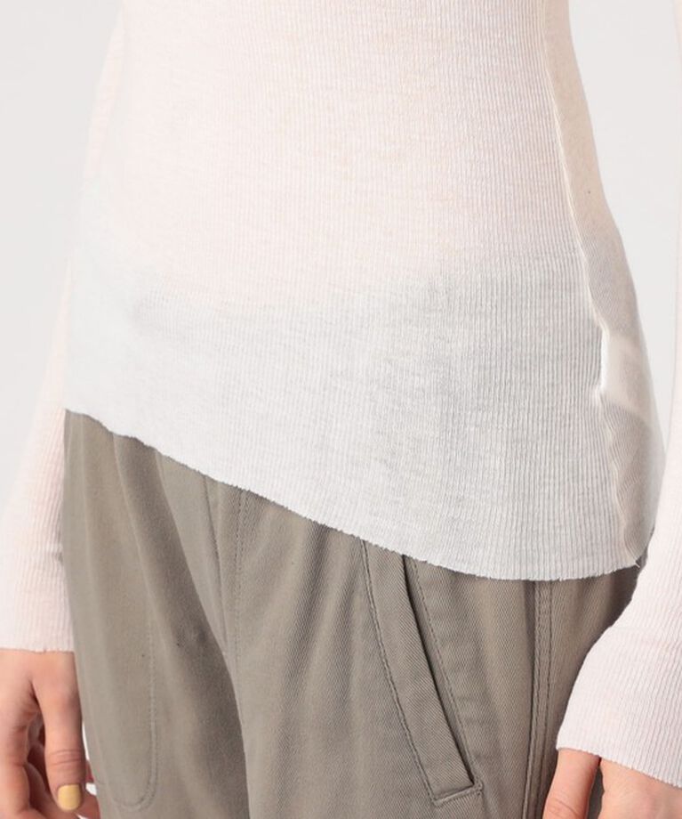 JAMES PERSE「コットンカシミヤブレンドリブ ロングスリーブプルオーバー WVA3939」|Tシャツ・カットソー|