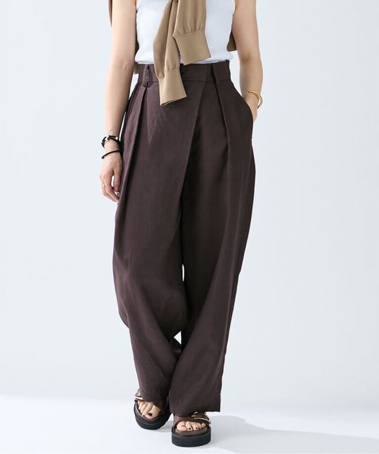 VERMEIL par iena「オーバークロスタックパンツ」|その他|
