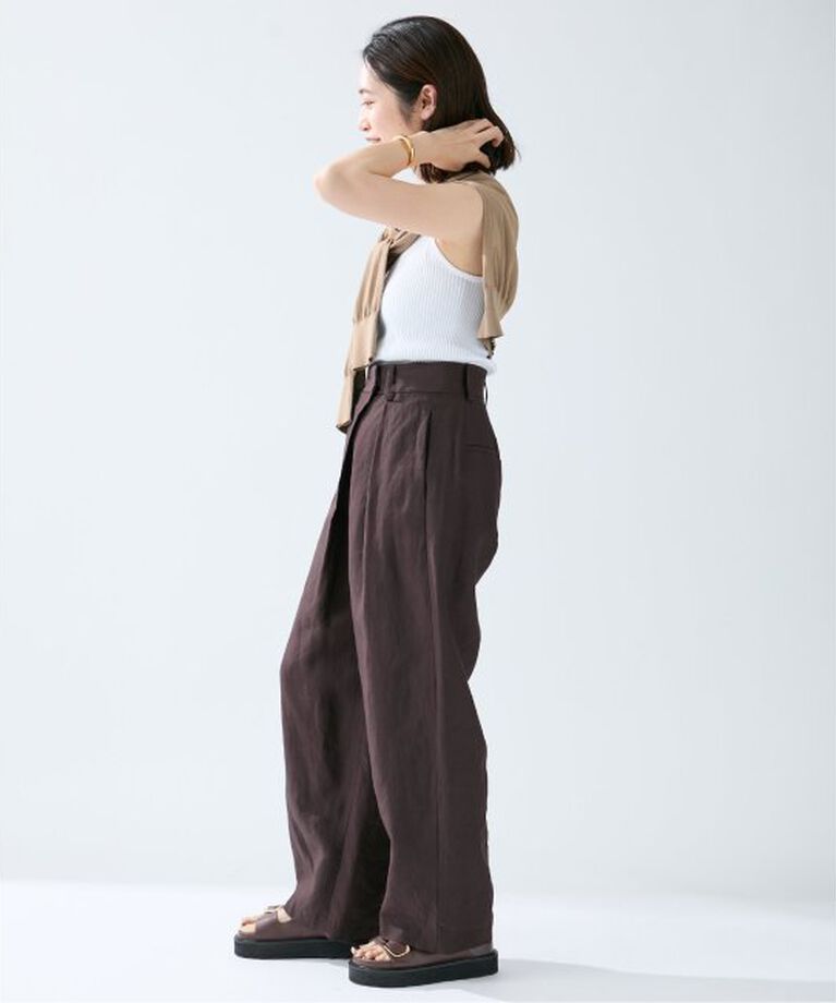 VERMEIL par iena「オーバークロスタックパンツ」|その他|