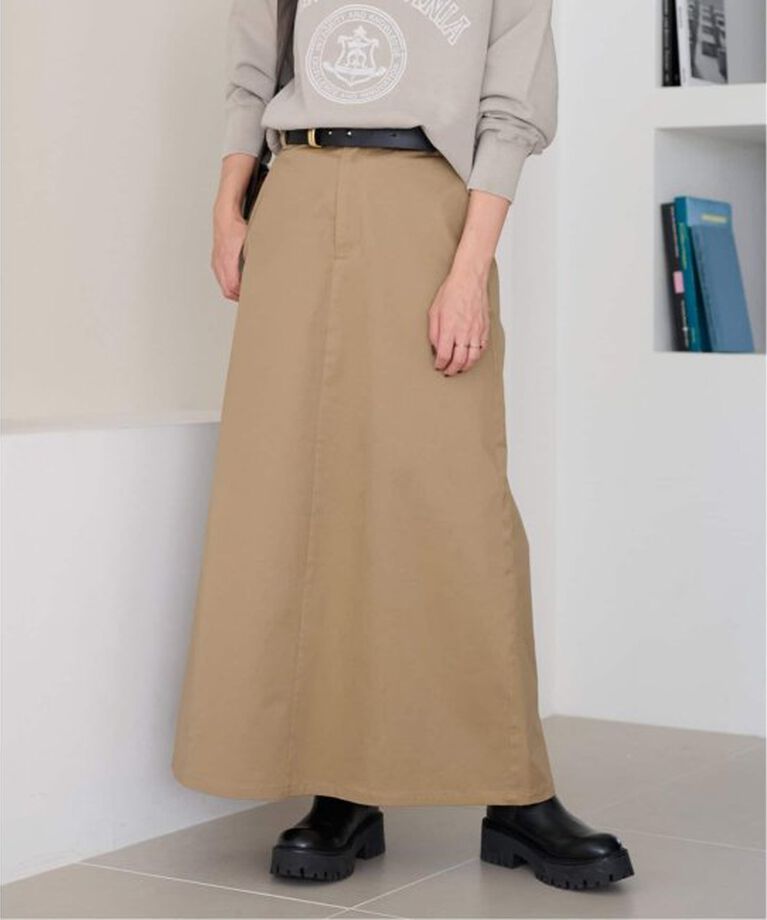 JOURNAL STANDARD relume「《追加》Aラインチノスカート」|スカート|ベージュ