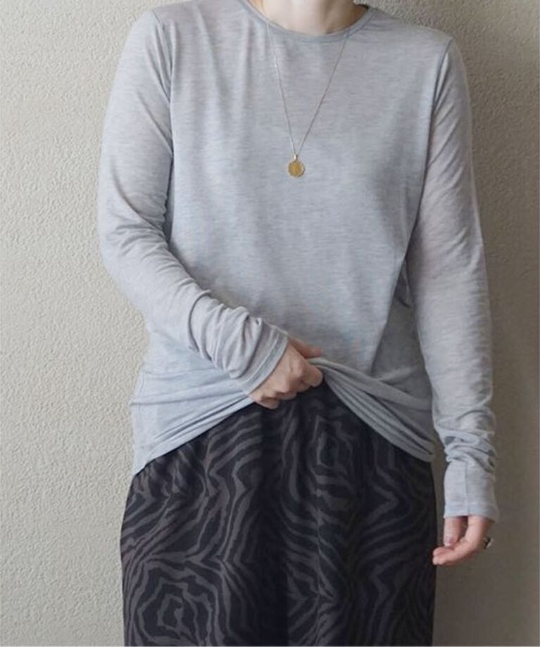 journal standard luxe「シアージャージ クルーネックプルオーバー」|Tシャツ・カットソー|グレーB