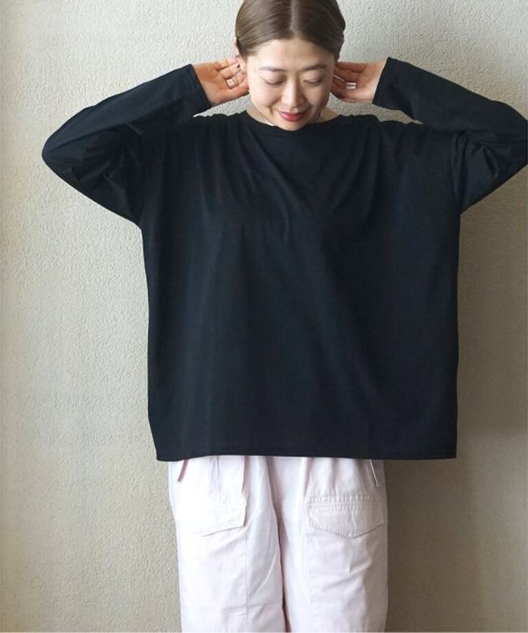 journal standard luxe「シアージャージ プル」|Tシャツ・カットソー|ブラック