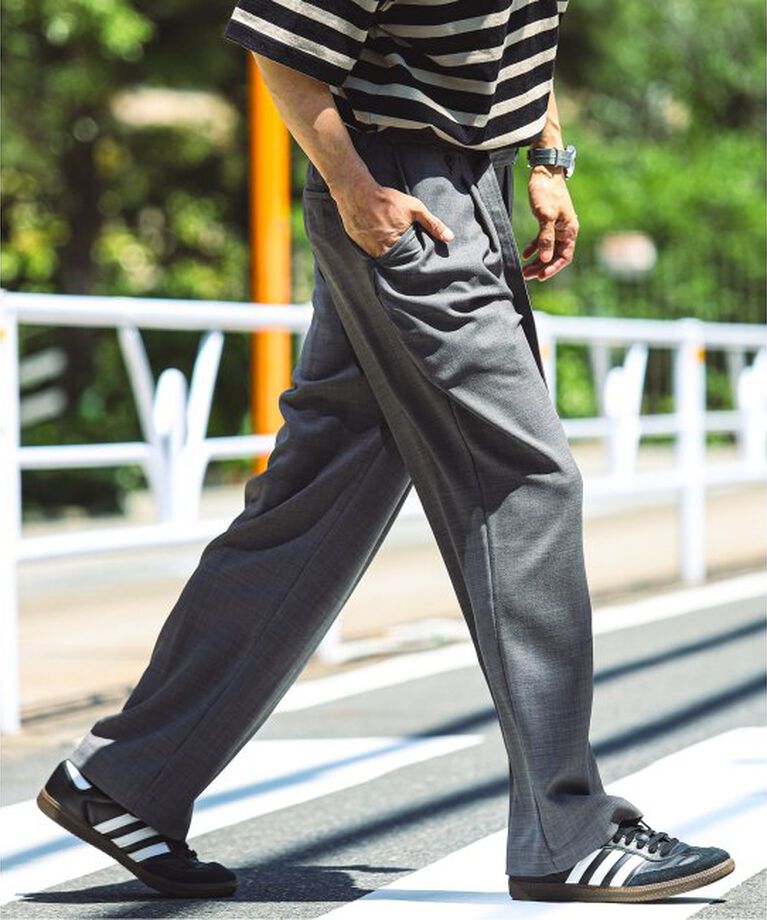 JOURNAL STANDARD relume「TECH バスケット ウォッシャブル メイクワイドスラックス」|スラックス|