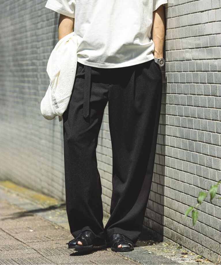 JOURNAL STANDARD relume「TECH バスケット ウォッシャブル メイクワイドスラックス」|スラックス|