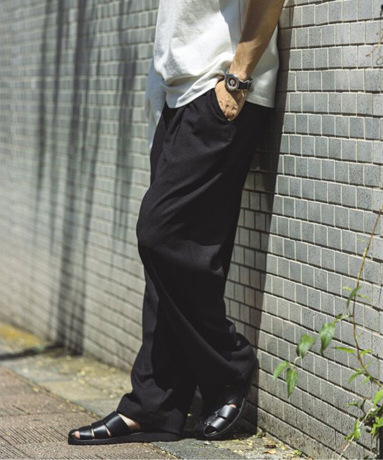 JOURNAL STANDARD relume「TECH バスケット ウォッシャブル メイクワイドスラックス」|スラックス|