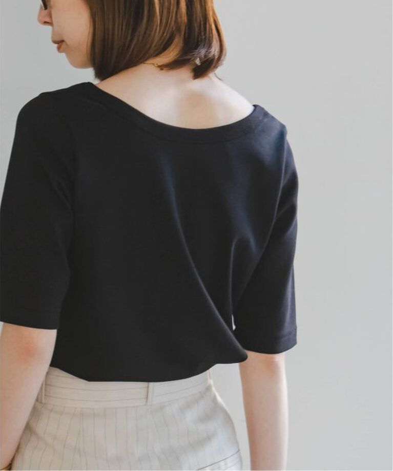 NOBLE「《追加》スビンコットンソフトスクエアーネックTシャツ」|Tシャツ・カットソー|