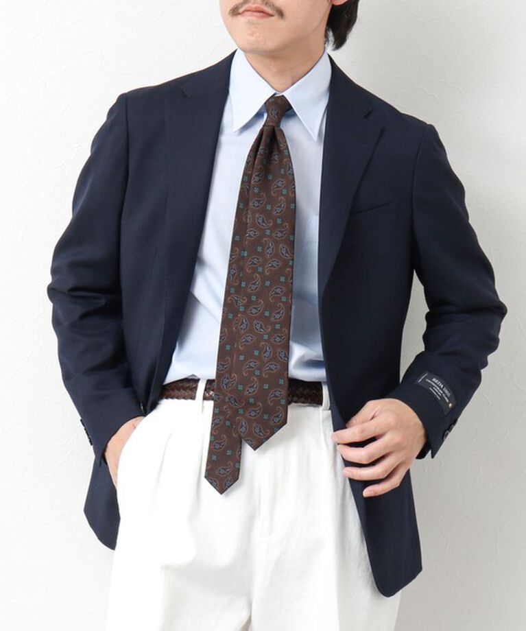 NOLLEY'S goodman「《ビジカジ対応》IMPORT FABRIC JACKET 25SS」|テーラードジャケット|ネイビー