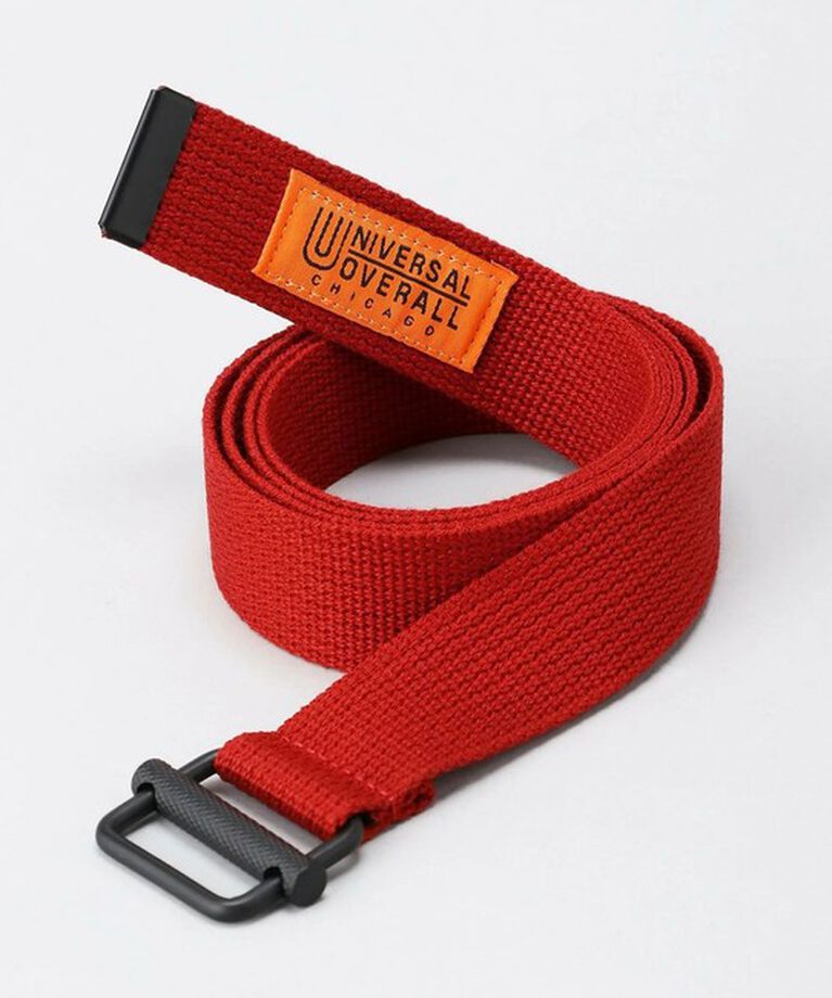 GLOSTER「【UNIVERSAL OVERALL/ユニバーサルオーバーオール】アクリルテープベルト」|ベルト|レッド