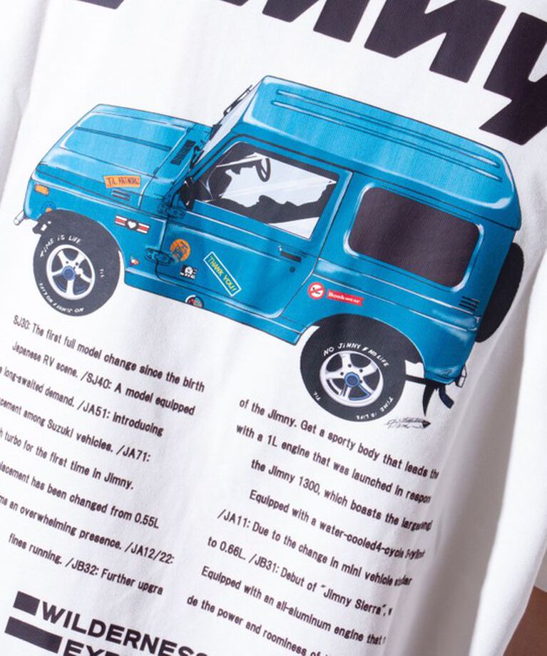 GLOSTER「【WILDERNESS EXPERIENCE×JIMNY】別注バックプリント Tシャツ」|Tシャツ・カットソー|