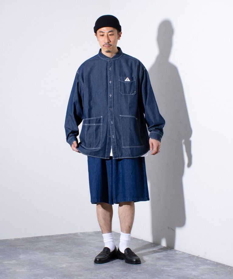 GLOSTER「【GLOSTER/グロスター】8オンスデニム ワイドショートパンツ ハーフパンツ」|その他|