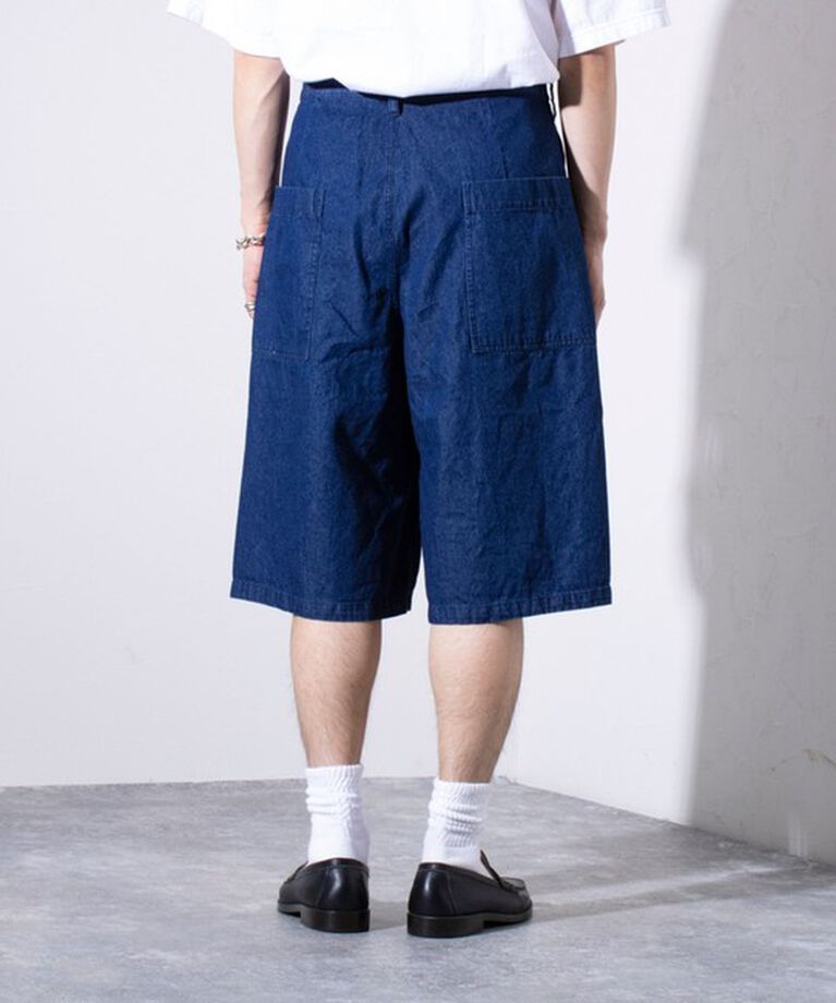 GLOSTER「【GLOSTER/グロスター】8オンスデニム ワイドショートパンツ ハーフパンツ」|その他|