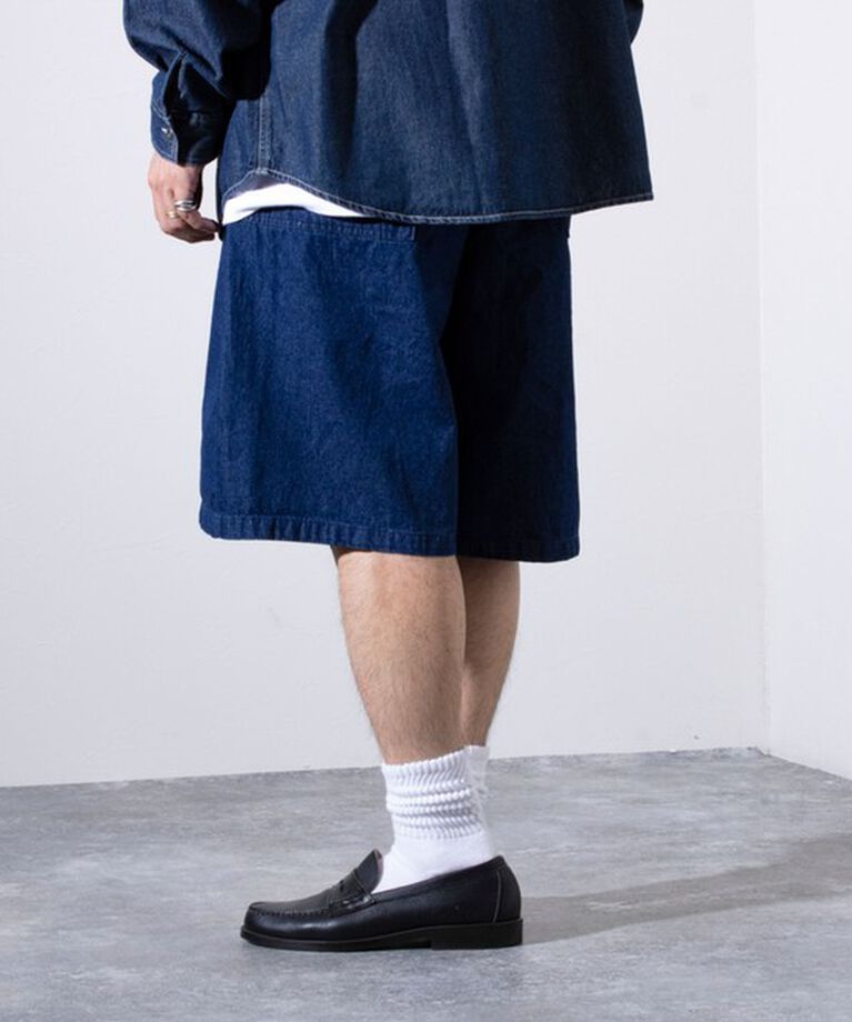 GLOSTER「【GLOSTER/グロスター】8オンスデニム ワイドショートパンツ ハーフパンツ」|その他|