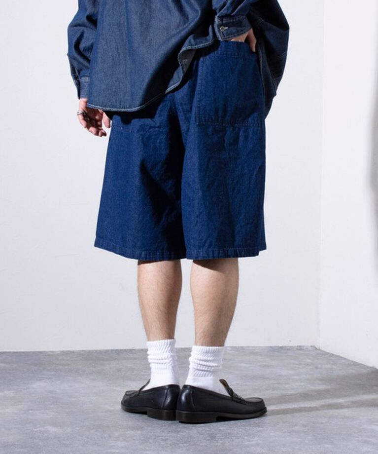 GLOSTER「【GLOSTER/グロスター】8オンスデニム ワイドショートパンツ ハーフパンツ」|その他|