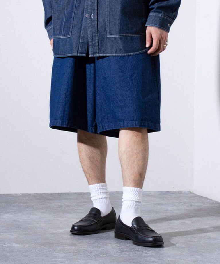 GLOSTER「【GLOSTER/グロスター】8オンスデニム ワイドショートパンツ ハーフパンツ」|その他|