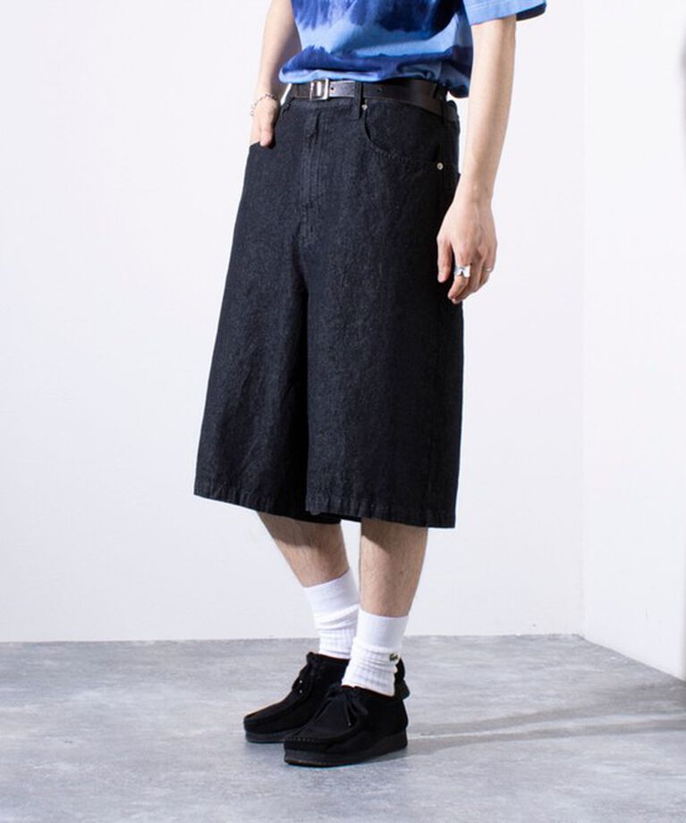 GLOSTER「【GLOSTER/グロスター】8オンスデニム ワイドショートパンツ ハーフパンツ」|その他|