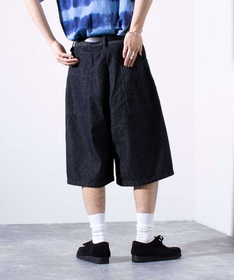 GLOSTER「【GLOSTER/グロスター】8オンスデニム ワイドショートパンツ ハーフパンツ」|その他|
