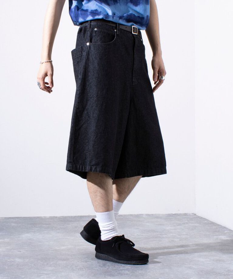 GLOSTER「【GLOSTER/グロスター】8オンスデニム ワイドショートパンツ ハーフパンツ」|その他|