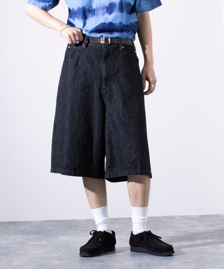 GLOSTER「【GLOSTER/グロスター】8オンスデニム ワイドショートパンツ ハーフパンツ」|その他|
