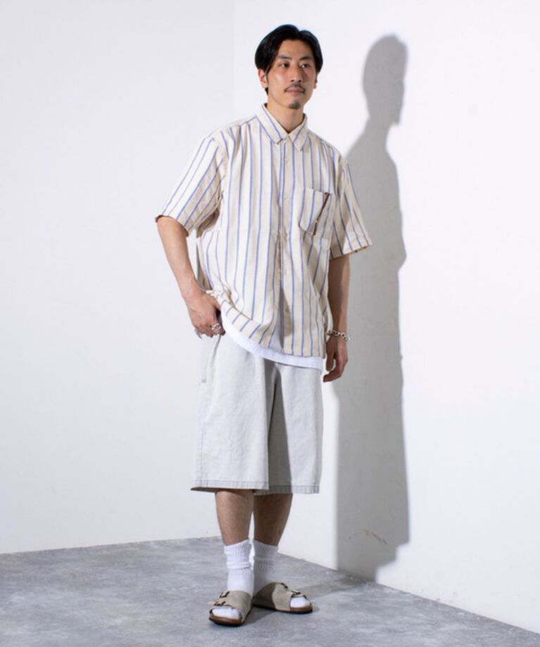 GLOSTER「【GLOSTER/グロスター】8オンスデニム ワイドショートパンツ ハーフパンツ」|その他|