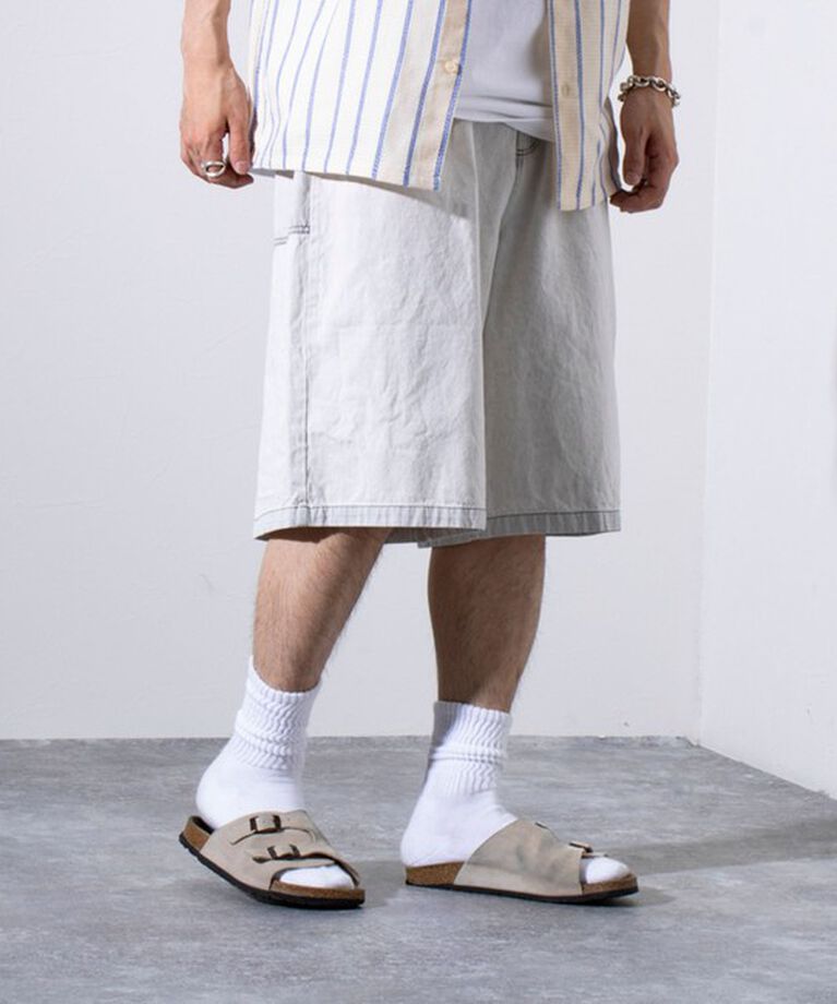 GLOSTER「【GLOSTER/グロスター】8オンスデニム ワイドショートパンツ ハーフパンツ」|その他|