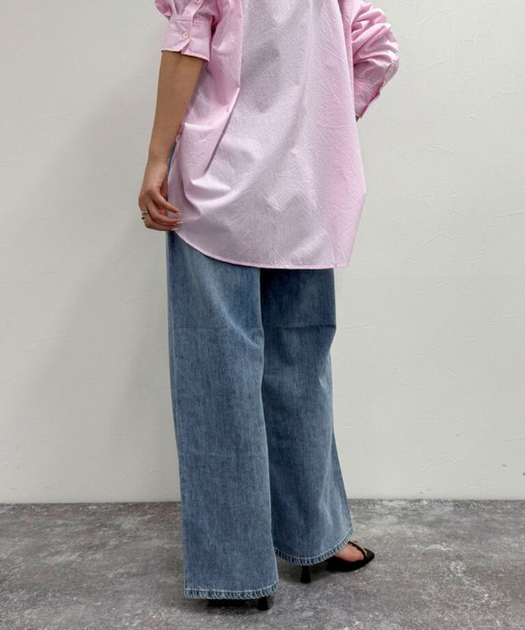 fredy emue「ドロストセミワイドデニムパンツ」|デニム|