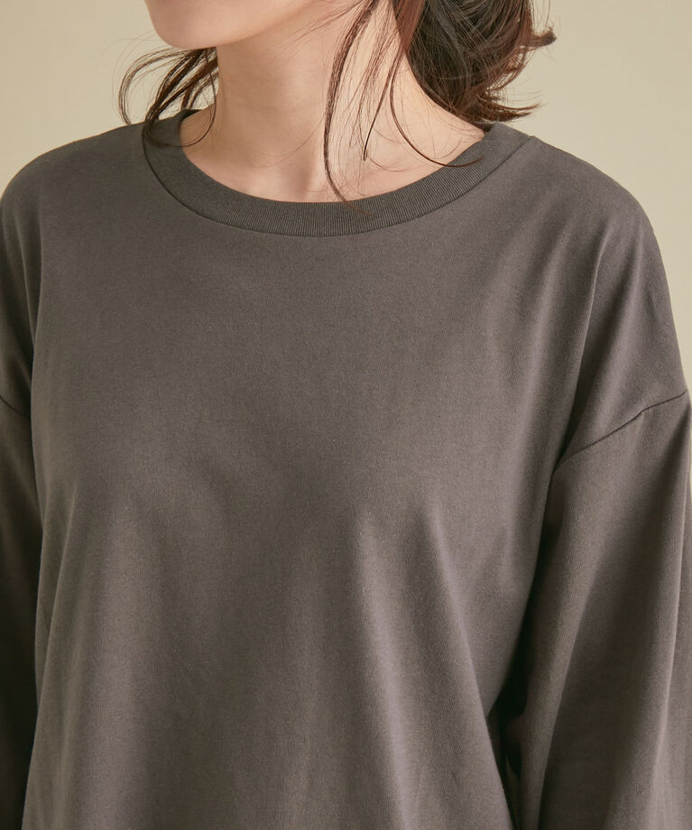 VIS「綿100%。トレンドに左右されないベーシック無地ロングTシャツ」|Tシャツ・カットソー|