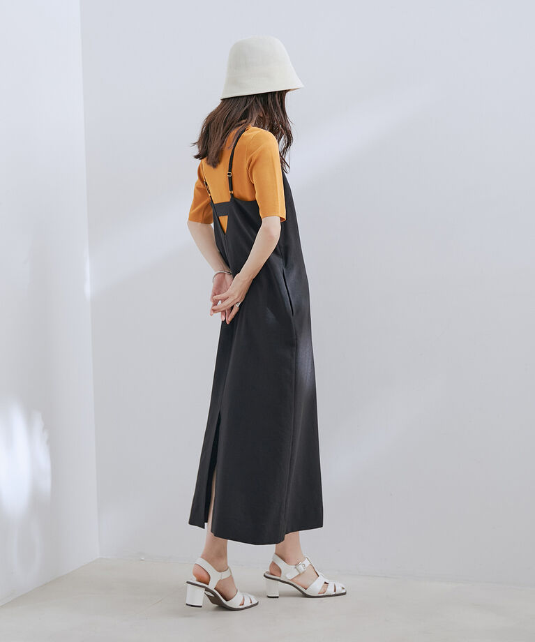 VIS「【洗える・接触冷感】美easyキャミワンピース【セットアップ対応】」|ワンピース|