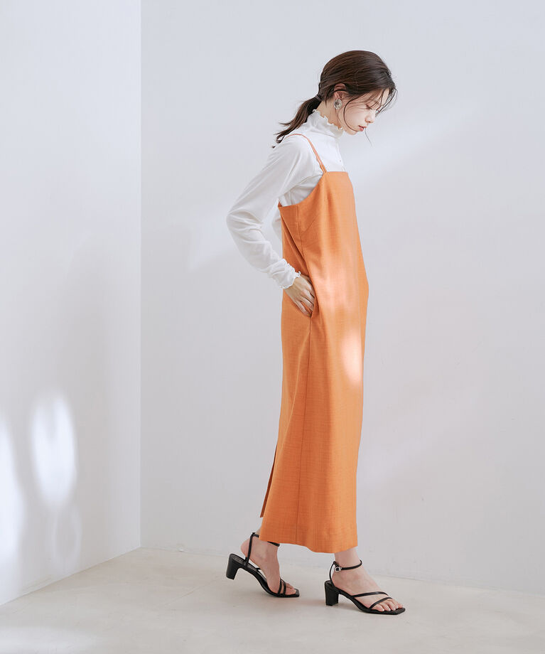 VIS「【洗える・接触冷感】美easyキャミワンピース【セットアップ対応】」|ワンピース|