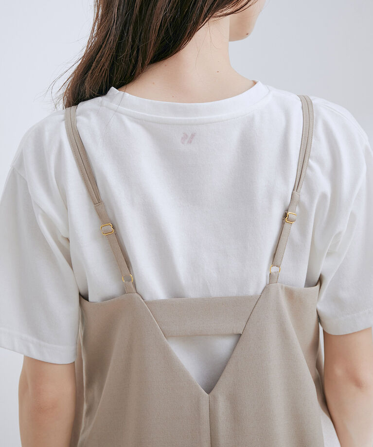 VIS「【洗える・接触冷感】美easyキャミワンピース【セットアップ対応】」|ワンピース|