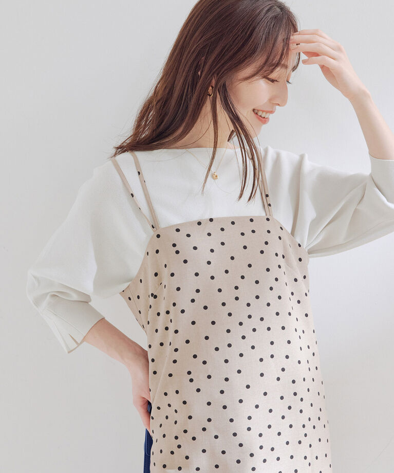 VIS「【洗える・接触冷感】美easyキャミワンピース【セットアップ対応】」|ワンピース|