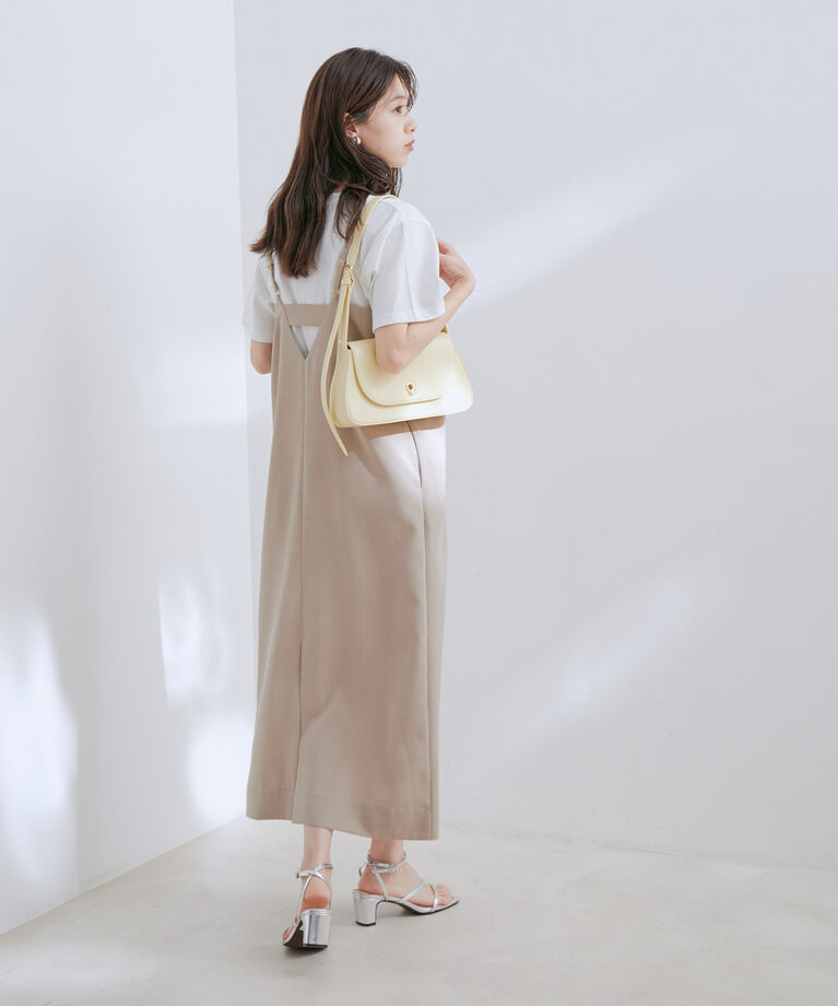 VIS「【洗える・接触冷感】美easyキャミワンピース【セットアップ対応】」|ワンピース|