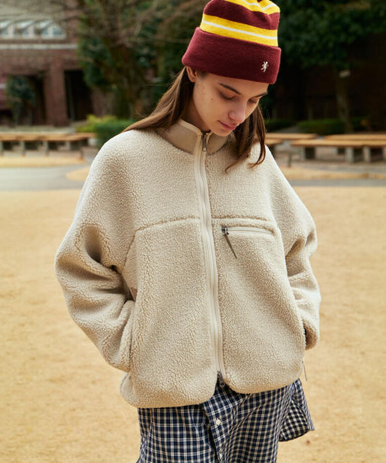 GYMPHLEX「Gymphlex | ライトボア ブルゾン WOMEN」|その他|OFFWHITE
