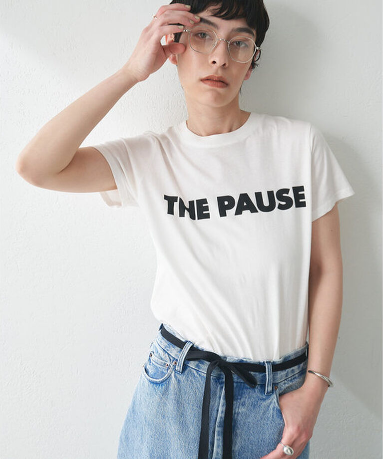 THE PAUSE「【THE PAUSE】THE PAUSE Tシャツ」|Tシャツ・カットソー|オフホワイト