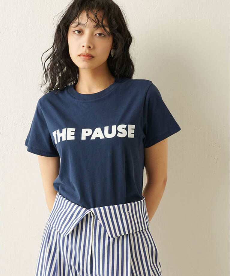 THE PAUSE「【THE PAUSE】THE PAUSE Tシャツ」|Tシャツ・カットソー|ネイビー