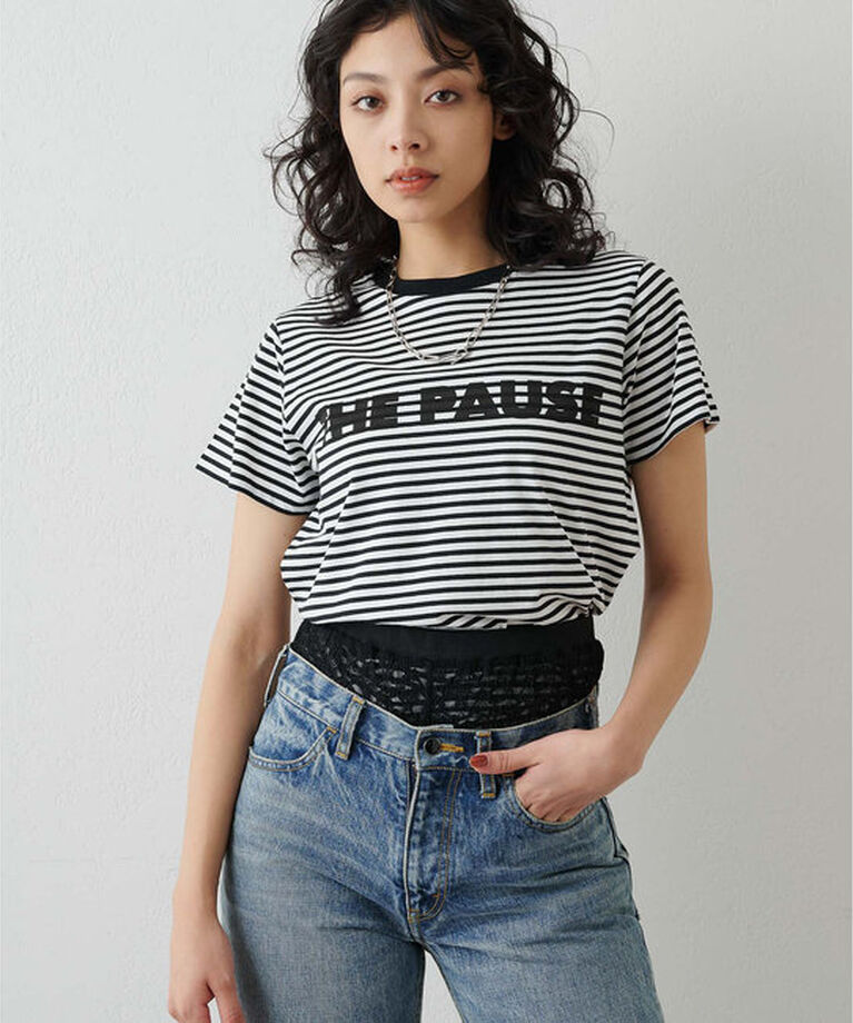 THE PAUSE「【THE PAUSE】THE PAUSE Tシャツ」|Tシャツ・カットソー|ブラック