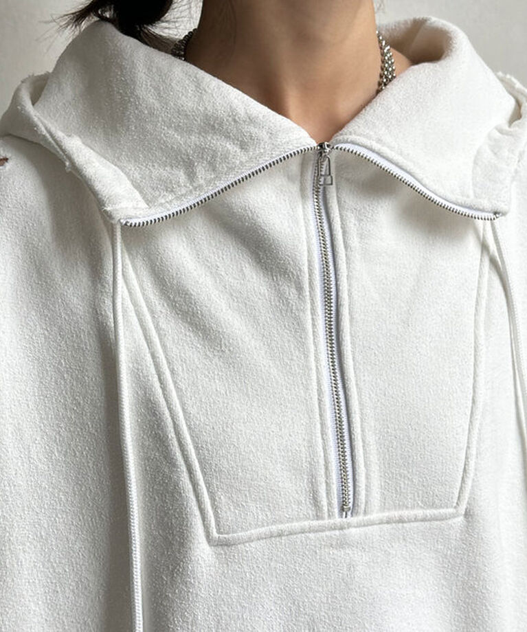  「ダメージ裏毛プルオーバー」|Tシャツ・カットソー|