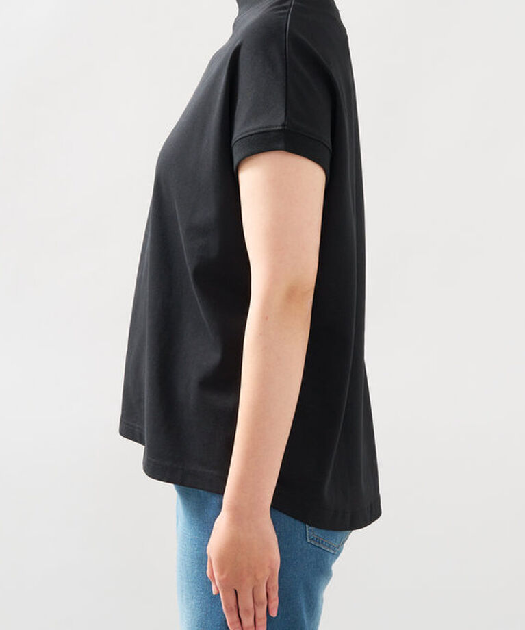  「《デイリーに活躍》モックネックプレーンT」|Tシャツ・カットソー|