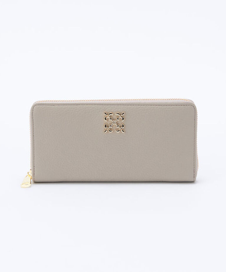  「モノグラムプレートラウンドジップウォレット」|財布|