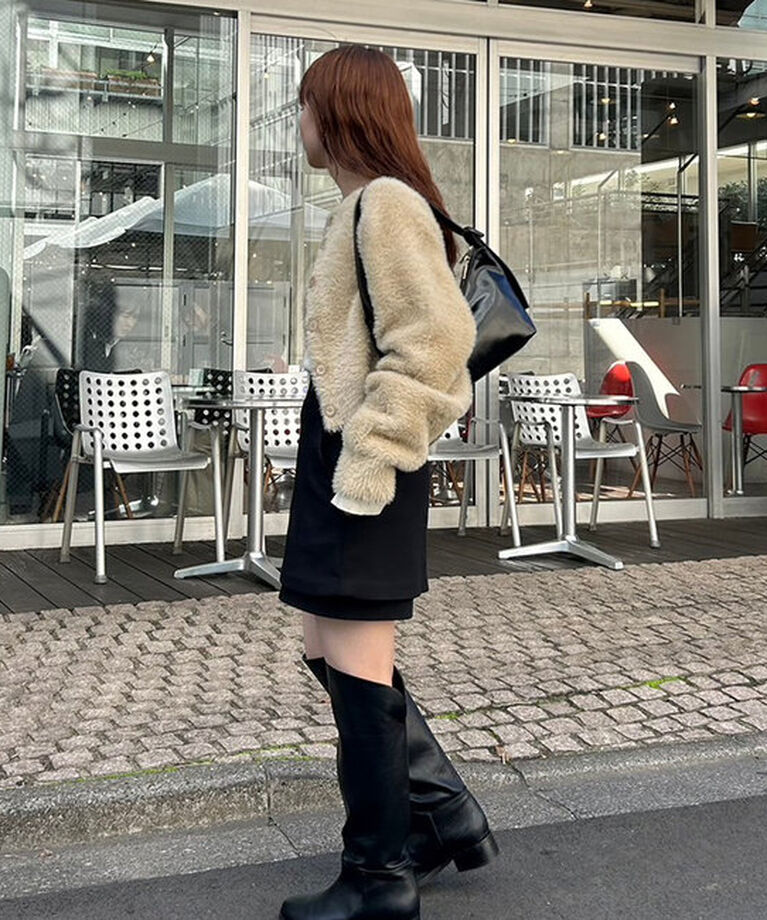  「ミンクライクカーディガン」|カーディガン|