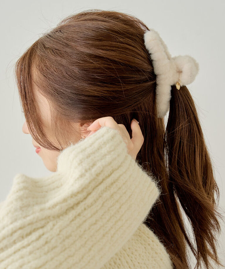  「【新色追加】ファーヘアクリップ」|その他|