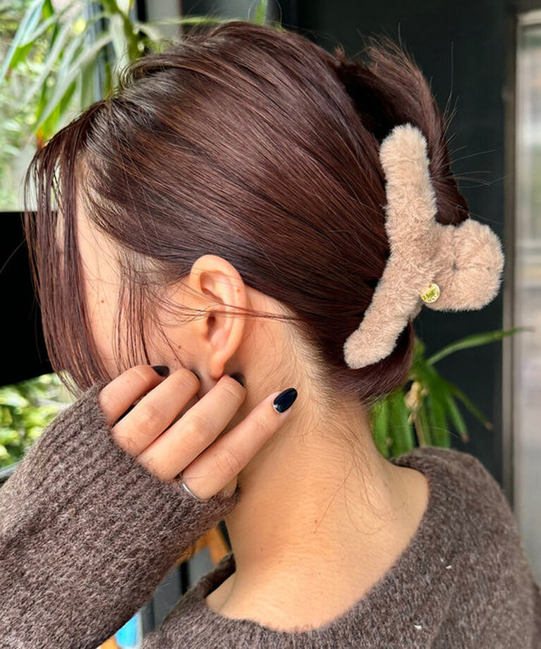  「【新色追加】ファーヘアクリップ」|その他|