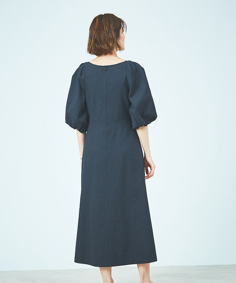 Rouge vif「ボリュームスリーブシェルタリングワンピース」|ワンピース|
