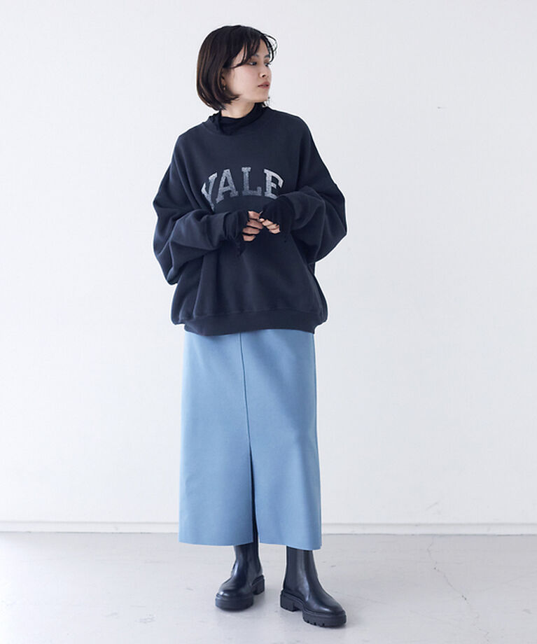 Rouge vif「フェイクメルトンジャージータイトスカート」|スカート|