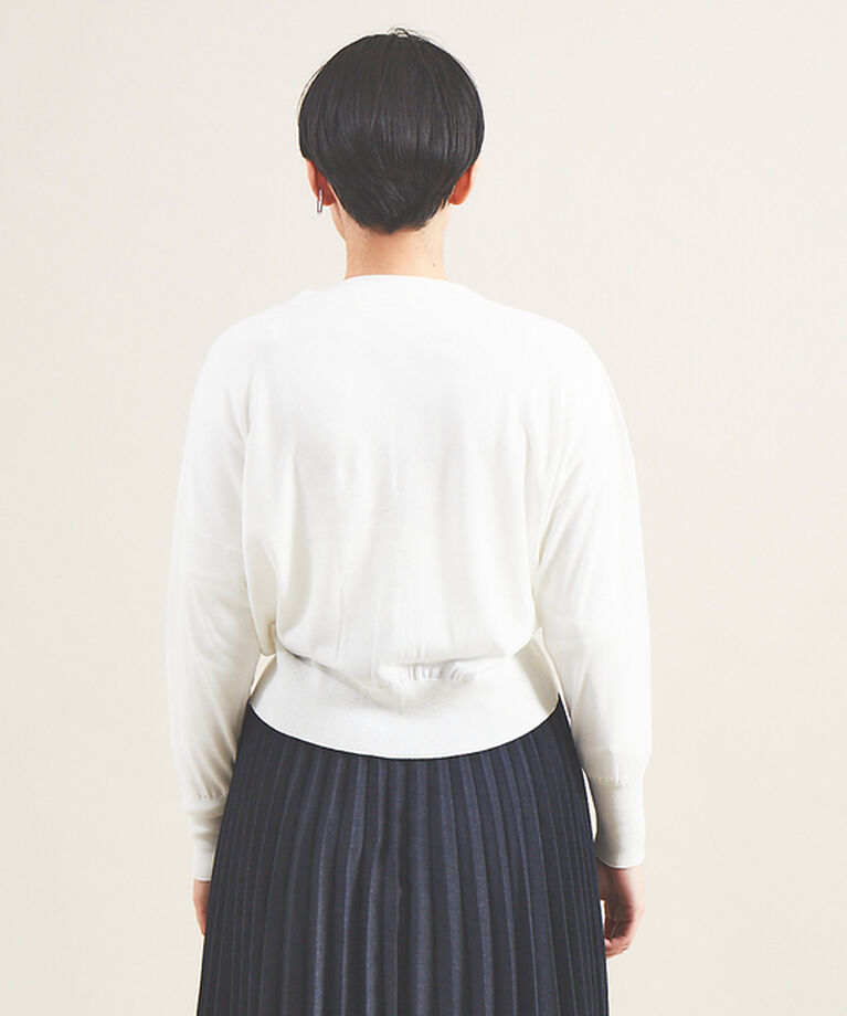 Rouge vif「【アンサンブル対応】SI混ドロップスリーブカーディガン」|カーディガン|