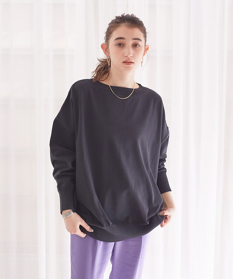 Rouge vif「クルーネックオーバープルオーバー」|ニット・セーター|