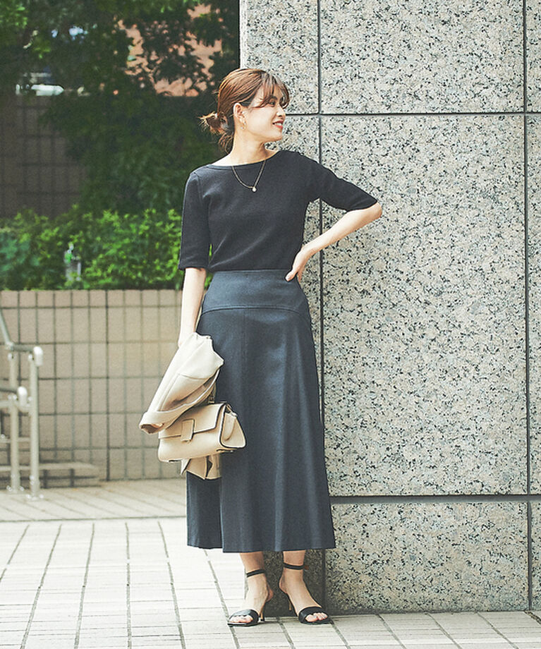 Rouge vif「【XSサイズ展開】シェルタリングフレアスカート」|スカート|
